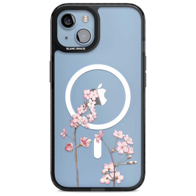 Blossom Flower Phone Case iPhone 15 Plus / Magsafe Black Impact Case,iPhone 15 / Magsafe Black Impact Case,iPhone 14 Plus / Magsafe Black Impact Case,iPhone 14 / Magsafe Black Impact Case,iPhone 13 / Magsafe Black Impact Case Blanc Space