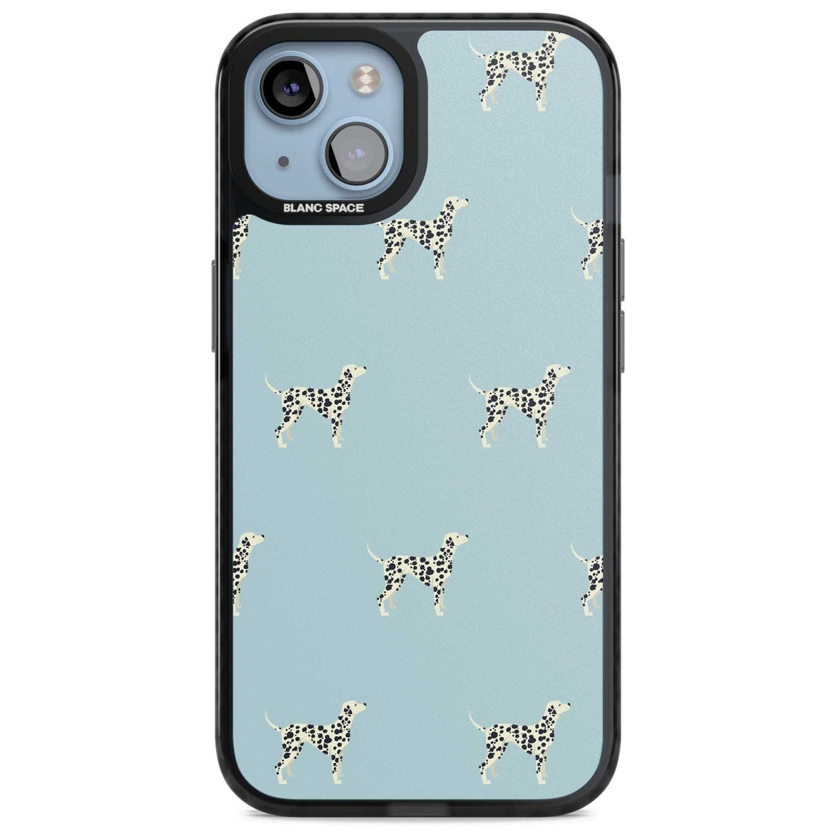 Dalmation Dog Pattern Phone Case iPhone 15 Plus / Magsafe Black Impact Case,iPhone 15 / Magsafe Black Impact Case,iPhone 14 Plus / Magsafe Black Impact Case,iPhone 14 / Magsafe Black Impact Case,iPhone 13 / Magsafe Black Impact Case Blanc Space