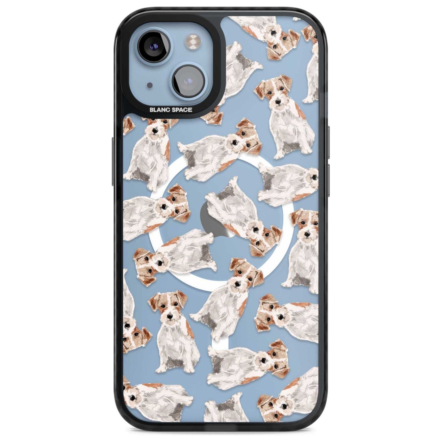 Wirehaired Jack Russell Watercolour Dog Pattern