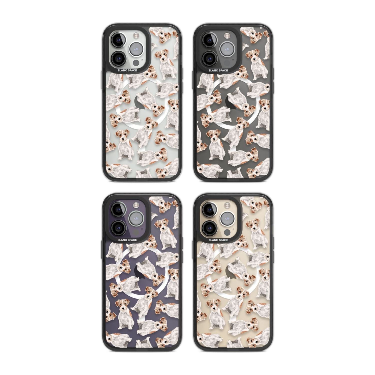 Wirehaired Jack Russell Watercolour Dog Pattern