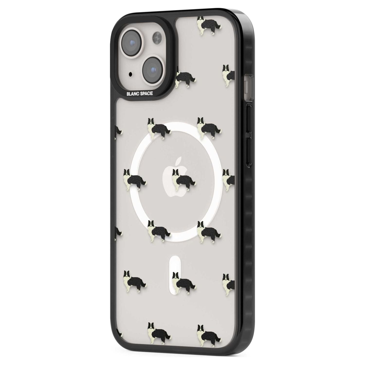 Border Collie Dog Pattern Clear