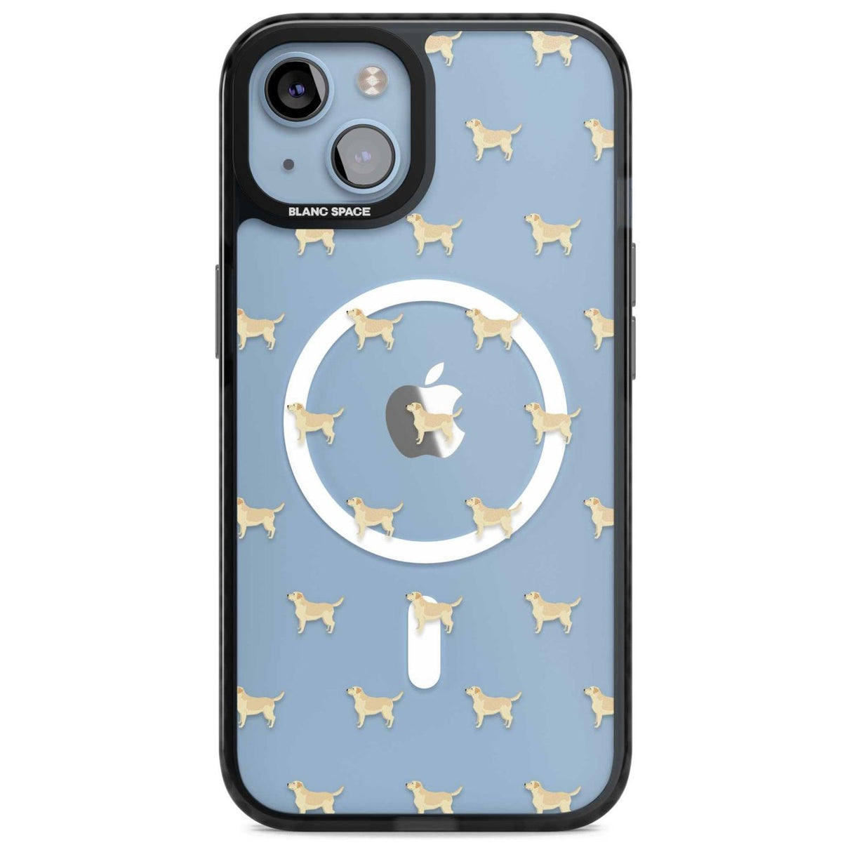 Tan Labrador Dog Pattern Clear