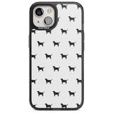 Black Labrador Dog Pattern Phone Case iPhone 15 Plus / Magsafe Black Impact Case,iPhone 15 / Magsafe Black Impact Case,iPhone 14 Plus / Magsafe Black Impact Case,iPhone 14 / Magsafe Black Impact Case,iPhone 13 / Magsafe Black Impact Case Blanc Space