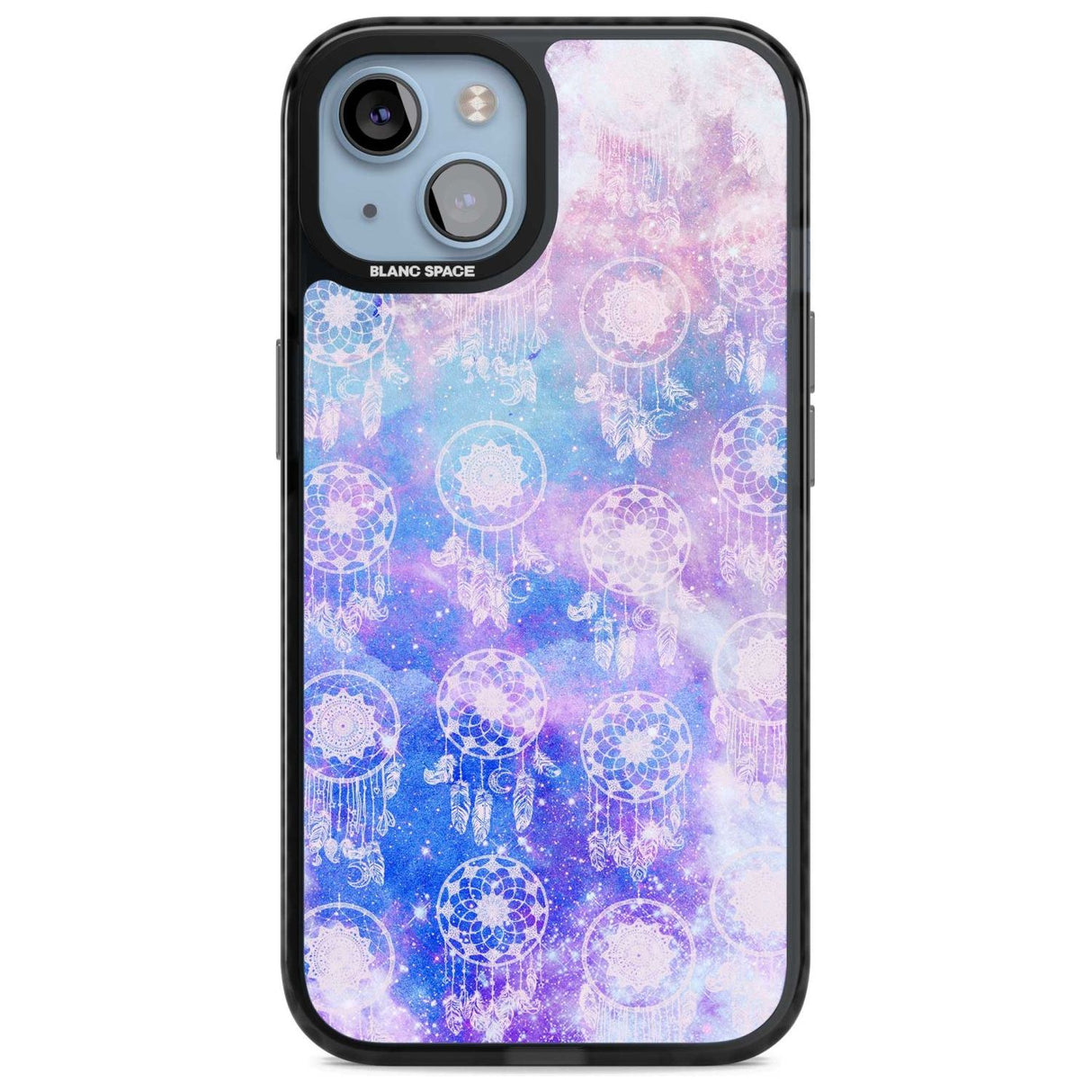 Dreamcatcher Pattern Galaxy Print Tie Dye Phone Case iPhone 15 Plus / Magsafe Black Impact Case,iPhone 15 / Magsafe Black Impact Case,iPhone 14 Plus / Magsafe Black Impact Case,iPhone 14 / Magsafe Black Impact Case,iPhone 13 / Magsafe Black Impact Case Blanc Space