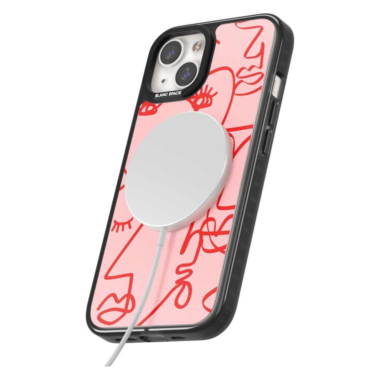 Abstract Continuous Line Faces Red on Pink Phone Case iPhone 15 Pro Max / Black Impact Case,iPhone 15 Plus / Black Impact Case,iPhone 15 Pro / Black Impact Case,iPhone 15 / Black Impact Case,iPhone 15 Pro Max / Impact Case,iPhone 15 Plus / Impact Case,iPhone 15 Pro / Impact Case,iPhone 15 / Impact Case,iPhone 15 Pro Max / Magsafe Black Impact Case,iPhone 15 Plus / Magsafe Black Impact Case,iPhone 15 Pro / Magsafe Black Impact Case,iPhone 15 / Magsafe Black Impact Case,iPhone 14 Pro Max / Black Impact Case,i