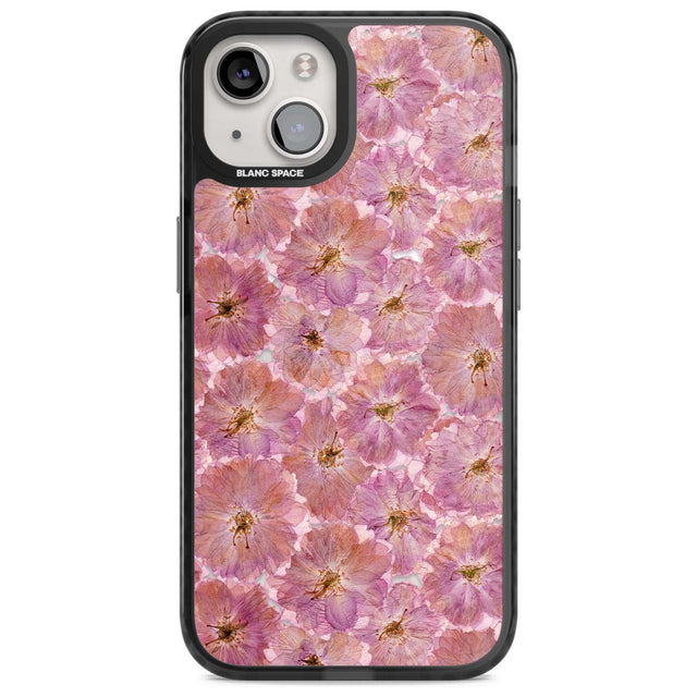 Large Pink Flowers Transparent Design Phone Case iPhone 15 Plus / Magsafe Black Impact Case,iPhone 15 / Magsafe Black Impact Case,iPhone 14 Plus / Magsafe Black Impact Case,iPhone 14 / Magsafe Black Impact Case,iPhone 13 / Magsafe Black Impact Case Blanc Space