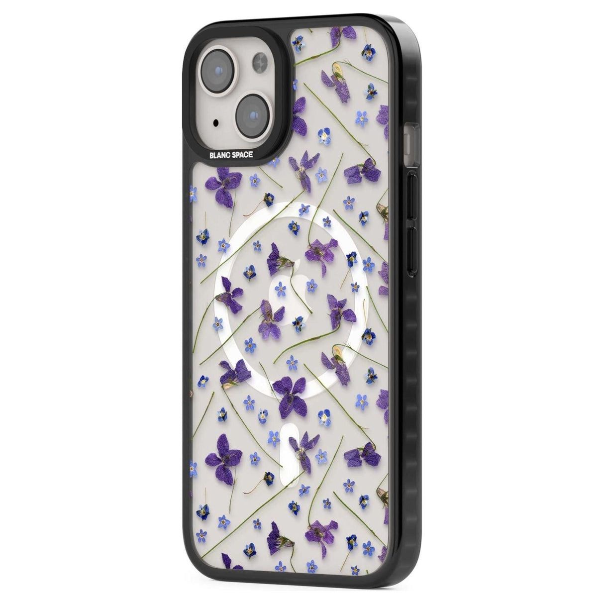 Violet & Blue Floral Pattern Design