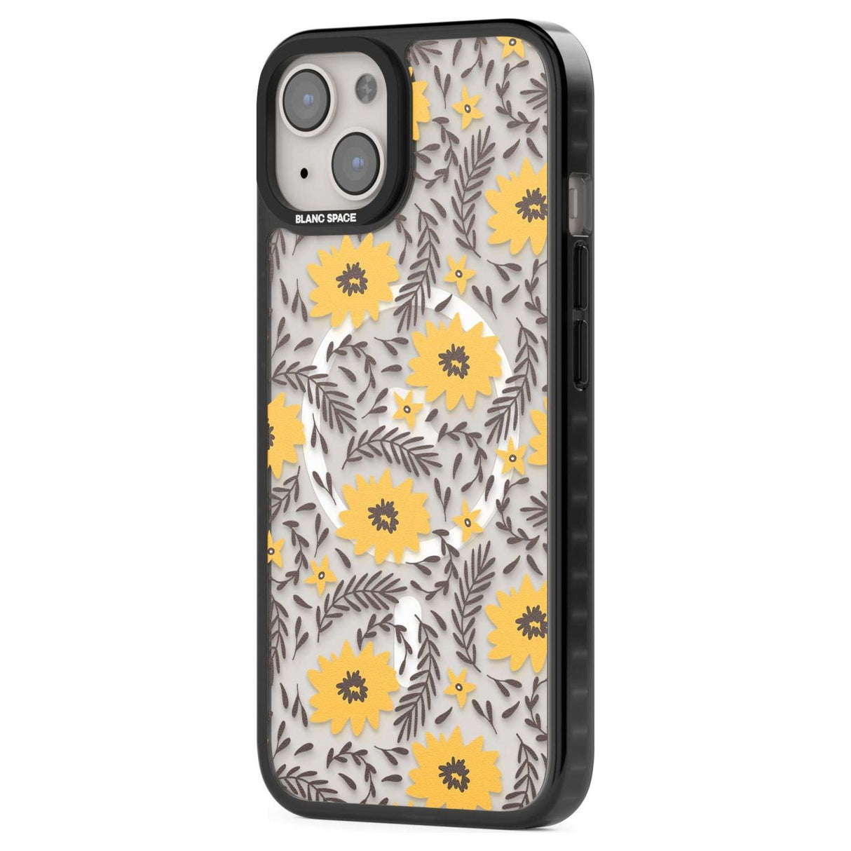 Yellow Blossoms Transparent Floral