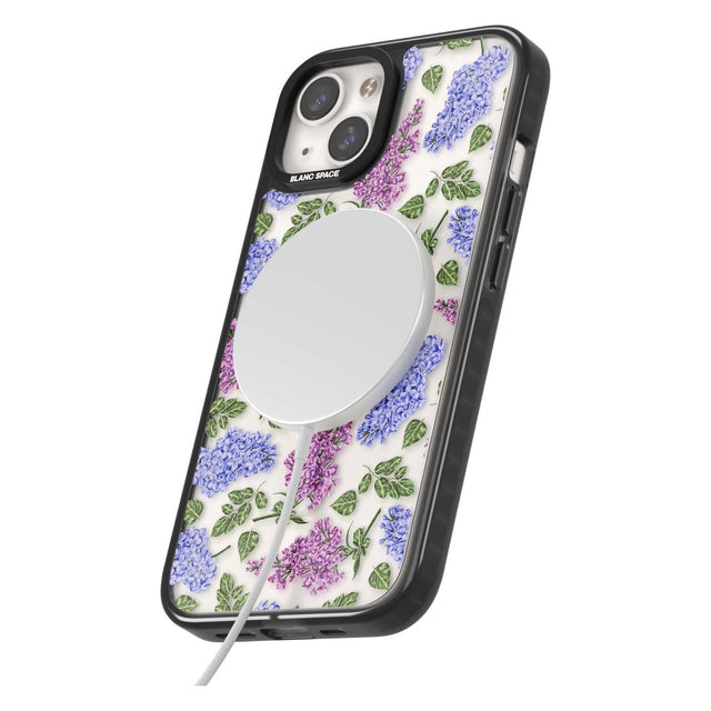 Purple Blossoms Transparent Floral