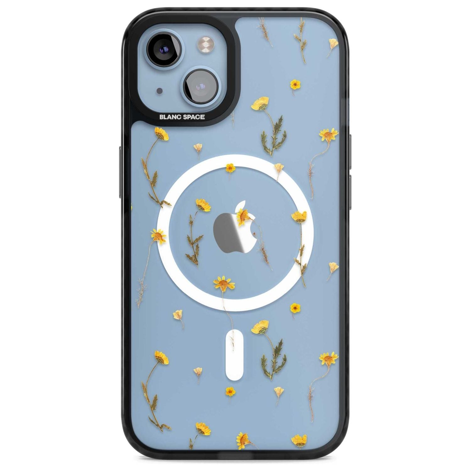 Mixed Yellow Flowers - Dried Flower-Inspired Phone Case iPhone 15 Plus / Magsafe Black Impact Case,iPhone 15 / Magsafe Black Impact Case,iPhone 14 Plus / Magsafe Black Impact Case,iPhone 14 / Magsafe Black Impact Case,iPhone 13 / Magsafe Black Impact Case Blanc Space