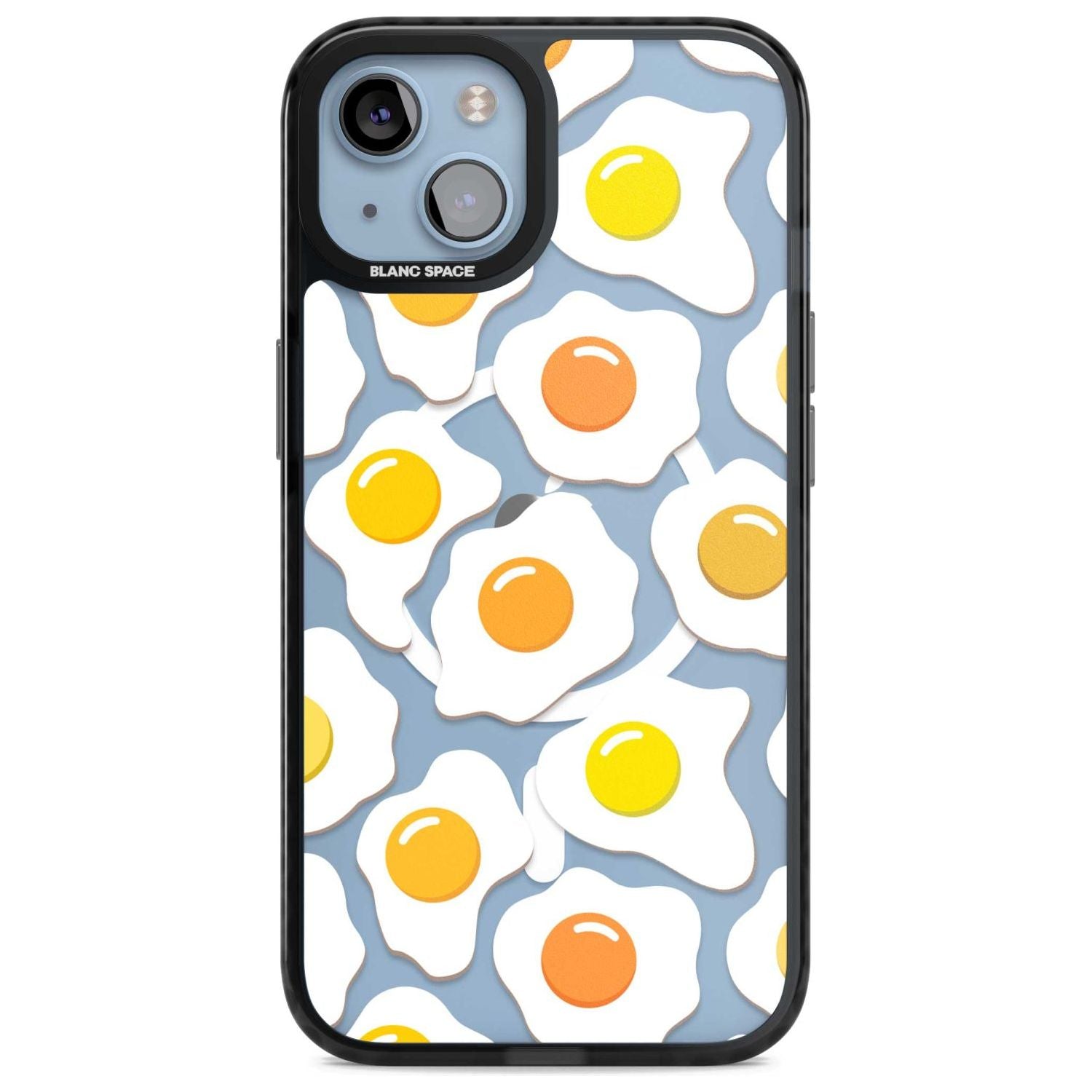 Fried Egg Pattern Phone Case iPhone 15 Plus / Magsafe Black Impact Case,iPhone 15 / Magsafe Black Impact Case,iPhone 14 Plus / Magsafe Black Impact Case,iPhone 14 / Magsafe Black Impact Case,iPhone 13 / Magsafe Black Impact Case Blanc Space