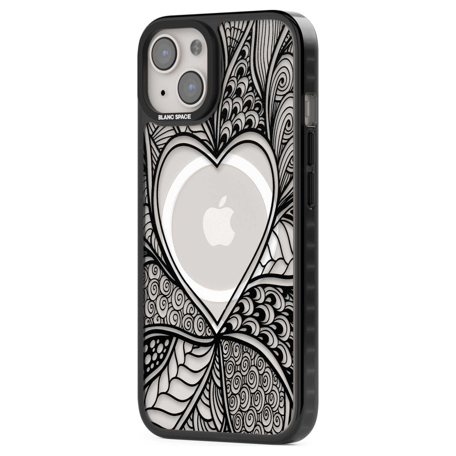 Black Henna Heart