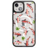 Koi Fish Japanese Watercolour Phone Case iPhone 15 Plus / Magsafe Black Impact Case,iPhone 15 / Magsafe Black Impact Case,iPhone 14 Plus / Magsafe Black Impact Case,iPhone 14 / Magsafe Black Impact Case,iPhone 13 / Magsafe Black Impact Case Blanc Space