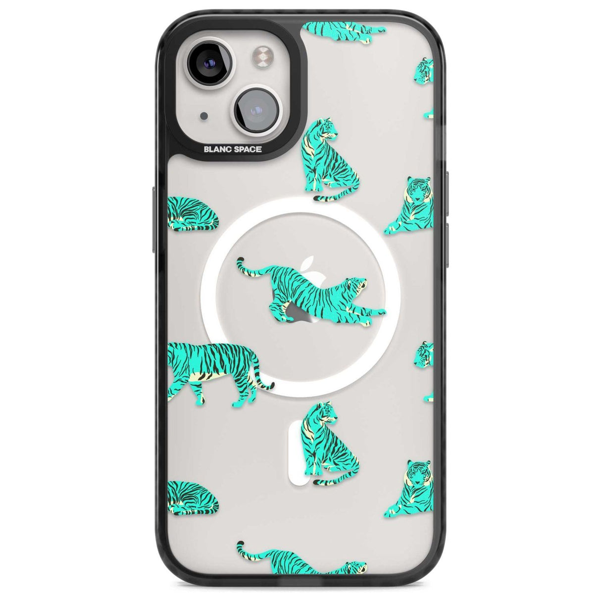 Turquoise Tiger Jungle Cat Pattern