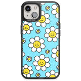 Daisy Faces Kawaii Pattern Phone Case iPhone 15 Plus / Magsafe Black Impact Case,iPhone 15 / Magsafe Black Impact Case,iPhone 14 Plus / Magsafe Black Impact Case,iPhone 14 / Magsafe Black Impact Case,iPhone 13 / Magsafe Black Impact Case Blanc Space