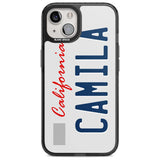 California License Plate Custom Phone Case iPhone 15 Plus / Magsafe Black Impact Case,iPhone 15 / Magsafe Black Impact Case,iPhone 14 Plus / Magsafe Black Impact Case,iPhone 14 / Magsafe Black Impact Case,iPhone 13 / Magsafe Black Impact Case Blanc Space