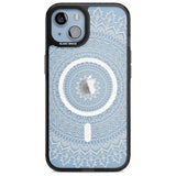 Large White Mandala Design Phone Case iPhone 15 Plus / Magsafe Black Impact Case,iPhone 15 / Magsafe Black Impact Case,iPhone 14 Plus / Magsafe Black Impact Case,iPhone 14 / Magsafe Black Impact Case,iPhone 13 / Magsafe Black Impact Case Blanc Space