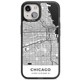 Map of Chicago, Illinois Phone Case iPhone 15 Plus / Magsafe Black Impact Case,iPhone 15 / Magsafe Black Impact Case,iPhone 14 Plus / Magsafe Black Impact Case,iPhone 14 / Magsafe Black Impact Case,iPhone 13 / Magsafe Black Impact Case Blanc Space