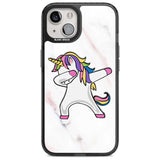 Designer Marble Unicorn Dab Phone Case iPhone 15 / Magsafe Black Impact Case,iPhone 15 Plus / Magsafe Black Impact Case,iPhone 13 / Magsafe Black Impact Case,iPhone 14 / Magsafe Black Impact Case,iPhone 14 Plus / Magsafe Black Impact Case Blanc Space