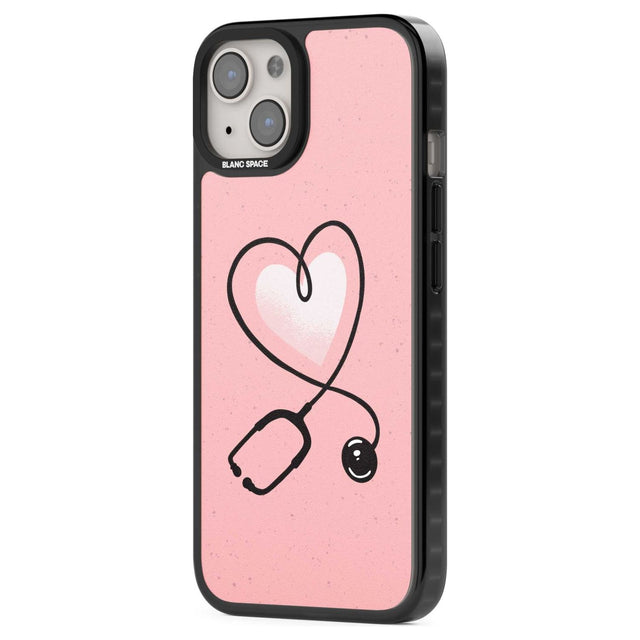 Medical Inspired Design Stethoscope Heart Phone Case iPhone 15 Pro Max / Black Impact Case,iPhone 15 Plus / Black Impact Case,iPhone 15 Pro / Black Impact Case,iPhone 15 / Black Impact Case,iPhone 15 Pro Max / Impact Case,iPhone 15 Plus / Impact Case,iPhone 15 Pro / Impact Case,iPhone 15 / Impact Case,iPhone 15 Pro Max / Magsafe Black Impact Case,iPhone 15 Plus / Magsafe Black Impact Case,iPhone 15 Pro / Magsafe Black Impact Case,iPhone 15 / Magsafe Black Impact Case,iPhone 14 Pro Max / Black Impact Case,iP