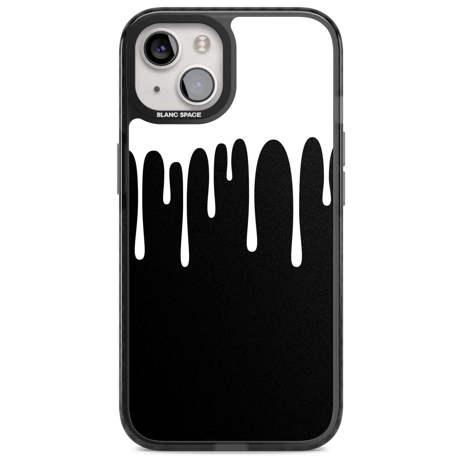 Melted Effect: White & Black Phone Case iPhone 15 Plus / Magsafe Black Impact Case,iPhone 15 / Magsafe Black Impact Case,iPhone 14 Plus / Magsafe Black Impact Case,iPhone 14 / Magsafe Black Impact Case,iPhone 13 / Magsafe Black Impact Case Blanc Space