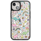 Cute Pattern Phone Case iPhone 15 / Magsafe Black Impact Case,iPhone 15 Plus / Magsafe Black Impact Case,iPhone 13 / Magsafe Black Impact Case,iPhone 14 / Magsafe Black Impact Case,iPhone 14 Plus / Magsafe Black Impact Case Blanc Space