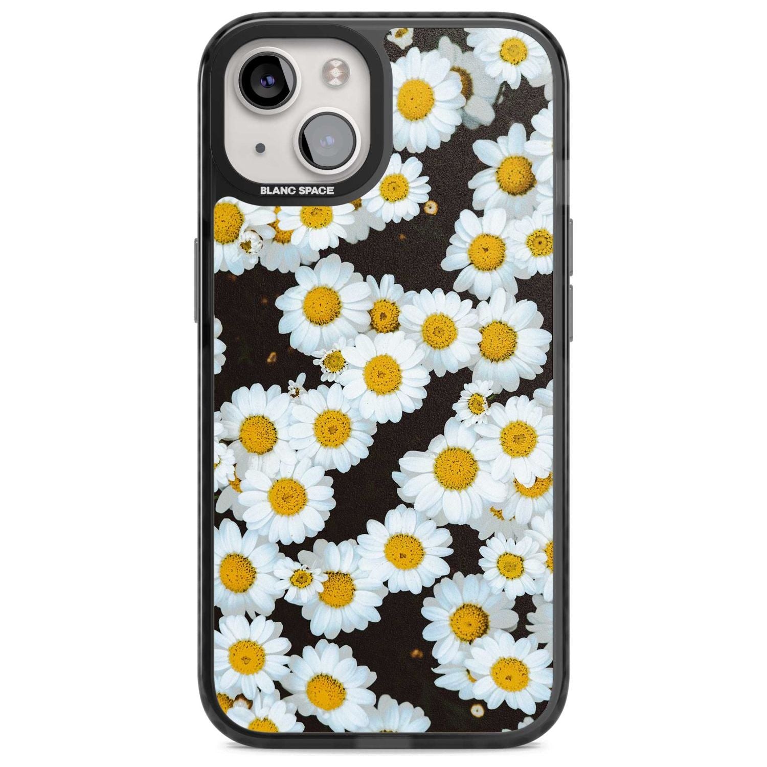 Daisies - Real Floral Photographs Phone Case iPhone 15 Plus / Magsafe Black Impact Case,iPhone 15 / Magsafe Black Impact Case,iPhone 14 Plus / Magsafe Black Impact Case,iPhone 14 / Magsafe Black Impact Case,iPhone 13 / Magsafe Black Impact Case Blanc Space