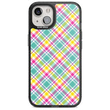 Crosshatch Plaid Phone Case iPhone 15 / Magsafe Black Impact Case,iPhone 15 Plus / Magsafe Black Impact Case,iPhone 13 / Magsafe Black Impact Case,iPhone 14 / Magsafe Black Impact Case,iPhone 14 Plus / Magsafe Black Impact Case Blanc Space