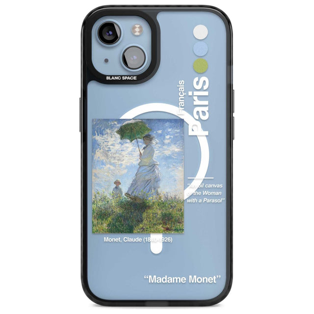 Madame Monet and Her Son Phone Case iPhone 15 Plus / Magsafe Black Impact Case,iPhone 15 / Magsafe Black Impact Case,iPhone 14 Plus / Magsafe Black Impact Case,iPhone 14 / Magsafe Black Impact Case,iPhone 13 / Magsafe Black Impact Case Blanc Space