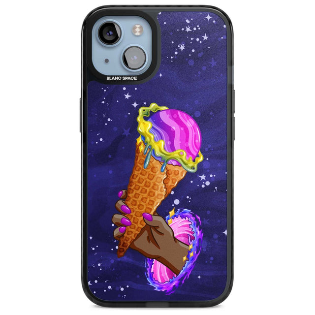 Interdimensional Ice Cream Phone Case iPhone 15 Plus / Magsafe Black Impact Case,iPhone 15 / Magsafe Black Impact Case,iPhone 14 Plus / Magsafe Black Impact Case,iPhone 14 / Magsafe Black Impact Case,iPhone 13 / Magsafe Black Impact Case Blanc Space