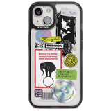 Peeled Sticker Mix Phone Case iPhone 15 Plus / Magsafe Black Impact Case,iPhone 15 / Magsafe Black Impact Case,iPhone 14 Plus / Magsafe Black Impact Case,iPhone 14 / Magsafe Black Impact Case,iPhone 13 / Magsafe Black Impact Case Blanc Space