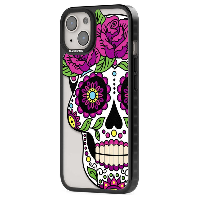 Purple Floral Sugar Skull