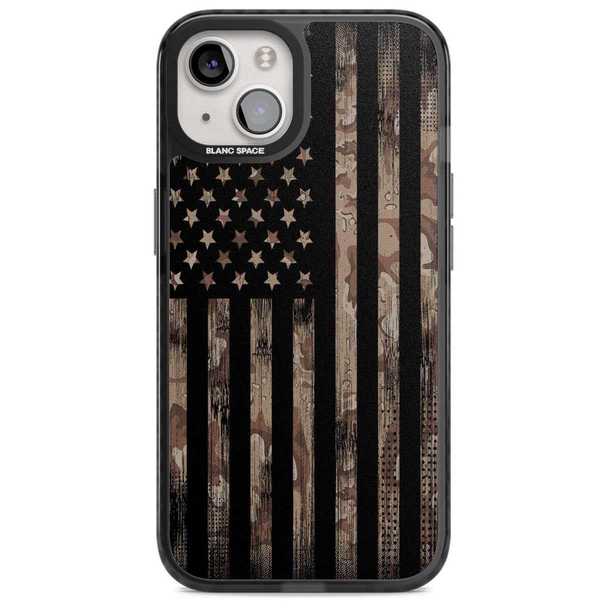 Desert Camo US Flag Phone Case iPhone 15 Plus / Magsafe Black Impact Case,iPhone 15 / Magsafe Black Impact Case,iPhone 14 Plus / Magsafe Black Impact Case,iPhone 14 / Magsafe Black Impact Case,iPhone 13 / Magsafe Black Impact Case Blanc Space