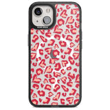 Heart Leopard Print Phone Case iPhone 15 Plus / Magsafe Black Impact Case,iPhone 15 / Magsafe Black Impact Case,iPhone 14 Plus / Magsafe Black Impact Case,iPhone 14 / Magsafe Black Impact Case,iPhone 13 / Magsafe Black Impact Case Blanc Space