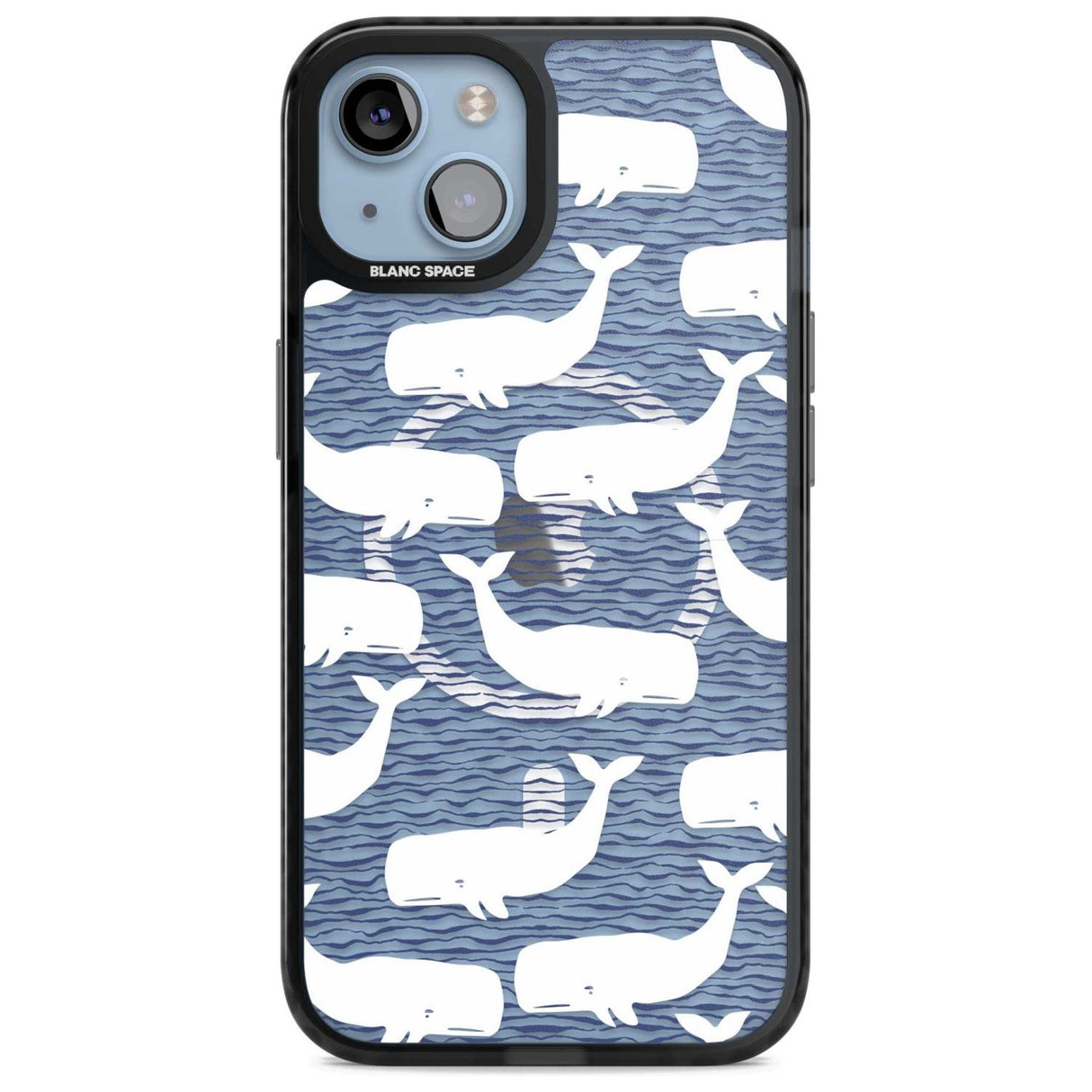 Cute Whales (Transparent) Phone Case iPhone 15 Plus / Magsafe Black Impact Case,iPhone 15 / Magsafe Black Impact Case,iPhone 14 Plus / Magsafe Black Impact Case,iPhone 14 / Magsafe Black Impact Case,iPhone 13 / Magsafe Black Impact Case Blanc Space