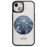 Aquarius Zodiac Transparent Design - Blue Phone Case iPhone 15 Plus / Magsafe Black Impact Case,iPhone 15 / Magsafe Black Impact Case,iPhone 14 Plus / Magsafe Black Impact Case,iPhone 14 / Magsafe Black Impact Case,iPhone 13 / Magsafe Black Impact Case Blanc Space