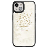 Aquarius Emblem - Solid Gold Marbled Design Phone Case iPhone 15 Plus / Magsafe Black Impact Case,iPhone 15 / Magsafe Black Impact Case,iPhone 14 Plus / Magsafe Black Impact Case,iPhone 14 / Magsafe Black Impact Case,iPhone 13 / Magsafe Black Impact Case Blanc Space