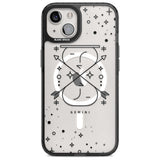 Gemini Emblem - Transparent Design Phone Case iPhone 15 Plus / Magsafe Black Impact Case,iPhone 15 / Magsafe Black Impact Case,iPhone 14 Plus / Magsafe Black Impact Case,iPhone 14 / Magsafe Black Impact Case,iPhone 13 / Magsafe Black Impact Case Blanc Space