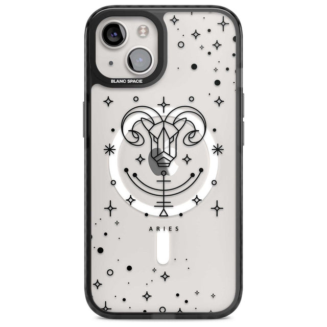 Aries Emblem - Transparent Design Phone Case iPhone 15 Plus / Magsafe Black Impact Case,iPhone 15 / Magsafe Black Impact Case,iPhone 14 Plus / Magsafe Black Impact Case,iPhone 14 / Magsafe Black Impact Case,iPhone 13 / Magsafe Black Impact Case Blanc Space