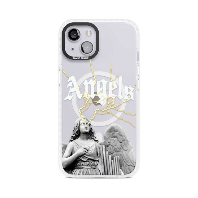 ANGELS Phone Case iPhone 15 Plus / Magsafe Impact Case,iPhone 15 / Magsafe Impact Case Blanc Space