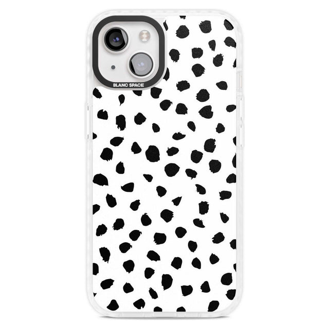 Dalmatian Print Phone Case iPhone 15 Plus / Magsafe Impact Case,iPhone 15 / Magsafe Impact Case Blanc Space