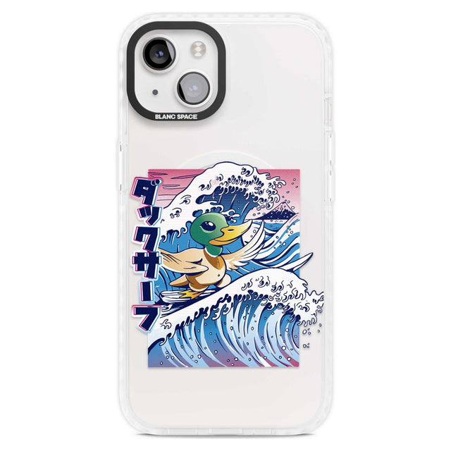 Duck Surf Phone Case iPhone 15 Plus / Magsafe Impact Case,iPhone 15 / Magsafe Impact Case Blanc Space