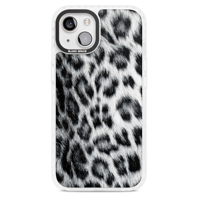 Animal Fur Pattern - Snow Leopard Phone Case iPhone 15 Plus / Magsafe Impact Case,iPhone 15 / Magsafe Impact Case Blanc Space