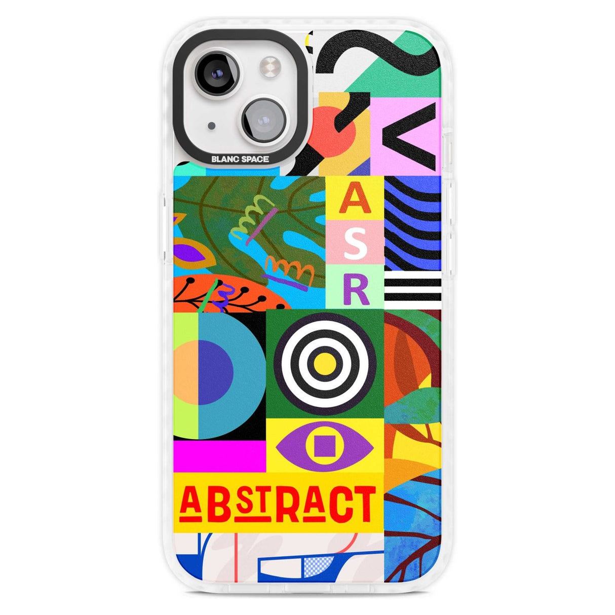 Patchwork Phone Case iPhone 15 Plus / Magsafe Impact Case,iPhone 15 / Magsafe Impact Case Blanc Space