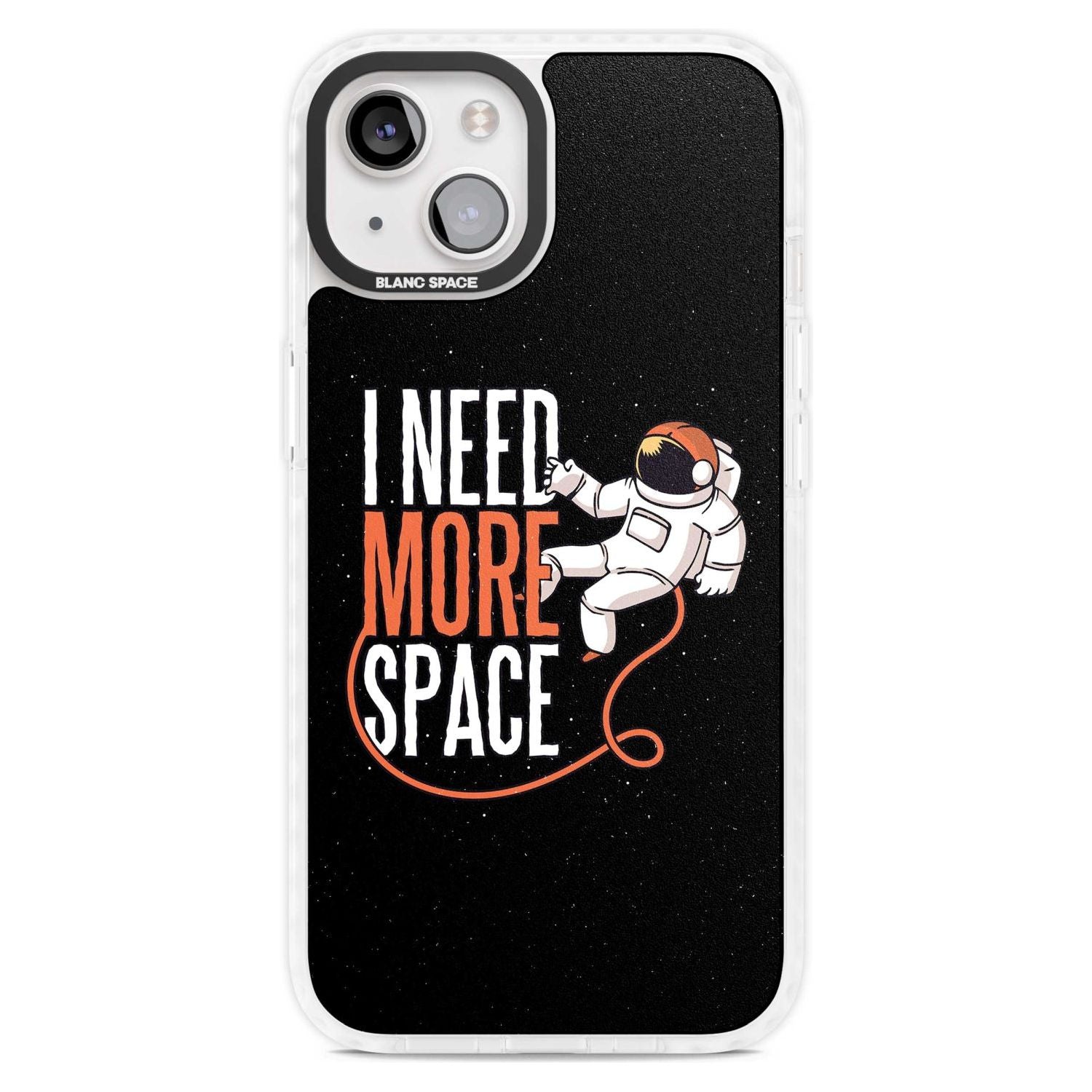 I Need More Space Phone Case iPhone 15 Plus / Magsafe Impact Case,iPhone 15 / Magsafe Impact Case Blanc Space