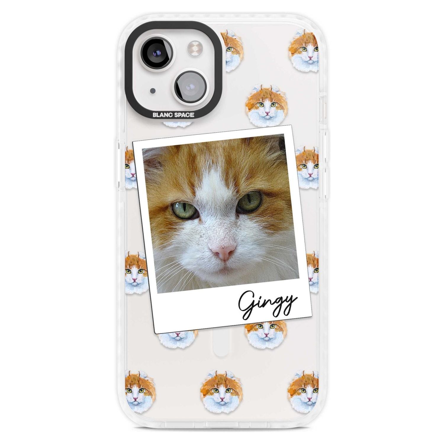Personalised American Curl Photo Custom Phone Case iPhone 15 Plus / Magsafe Impact Case,iPhone 15 / Magsafe Impact Case Blanc Space