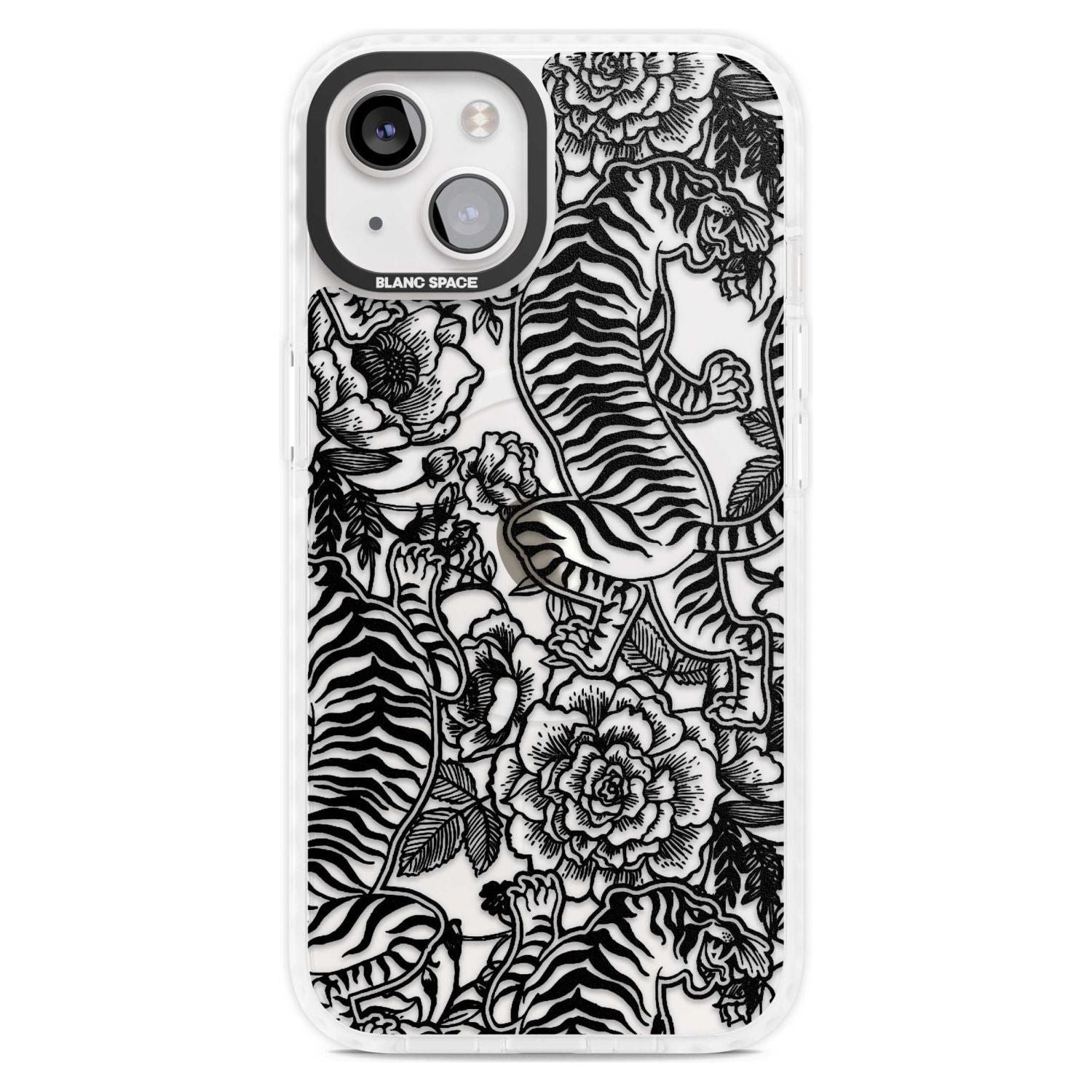 Personalised Chinese Tiger Pattern Custom Phone Case iPhone 15 Plus / Magsafe Impact Case,iPhone 15 / Magsafe Impact Case Blanc Space