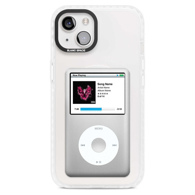 Personalised Classic iPod Custom Phone Case iPhone 15 Plus / Magsafe Impact Case,iPhone 15 / Magsafe Impact Case Blanc Space