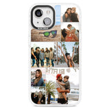 Personalised Photo Grid Custom Phone Case iPhone 15 Plus / Magsafe Impact Case,iPhone 15 / Magsafe Impact Case Blanc Space