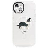 Personalised Border Collie Custom Phone Case iPhone 15 Plus / Magsafe Impact Case,iPhone 15 / Magsafe Impact Case Blanc Space